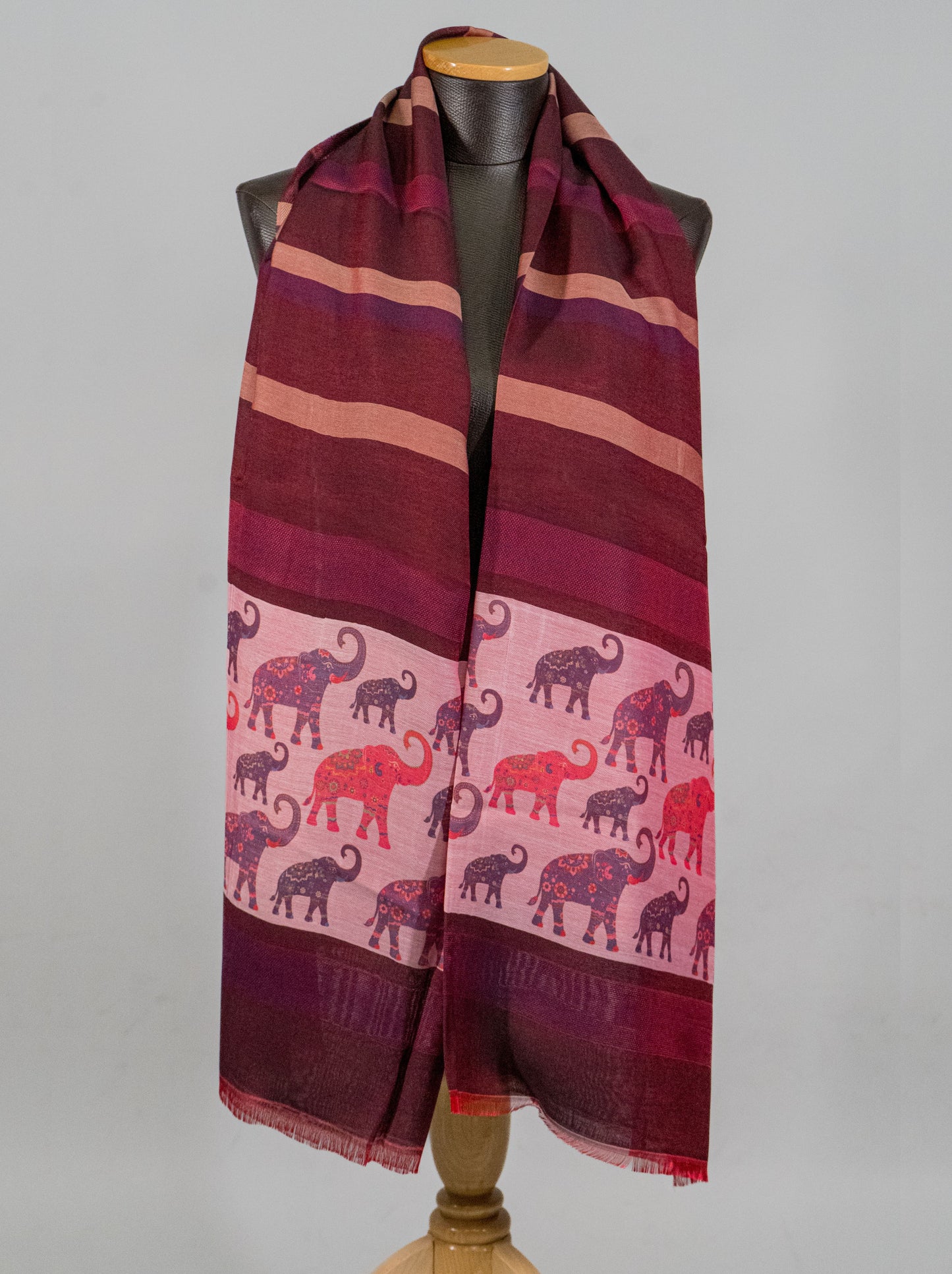 Elephants - Garnet & Pink01