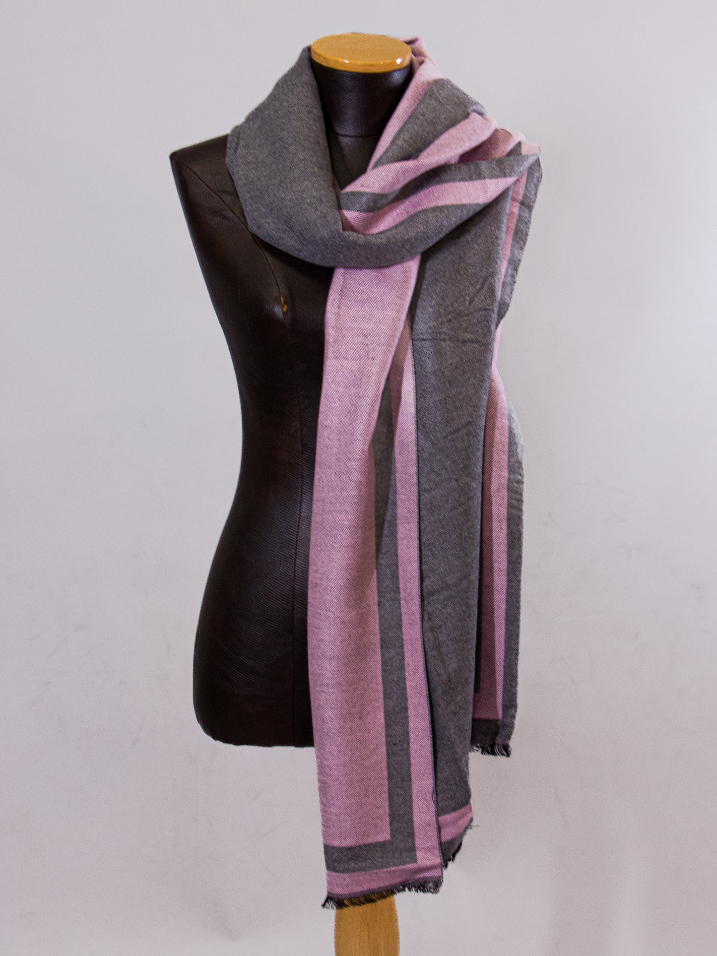 Warmy Stripe - Pink & Gray01