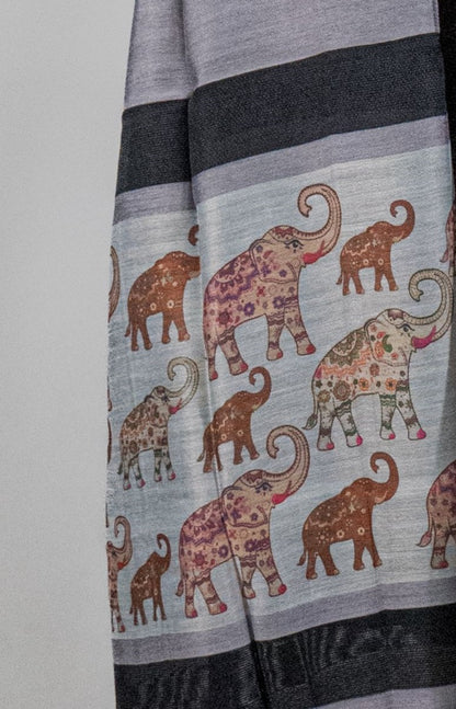 Elephants - Black & Gray02