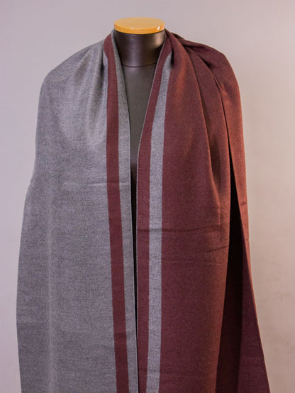 Warmy Stripe - Gray & Brown