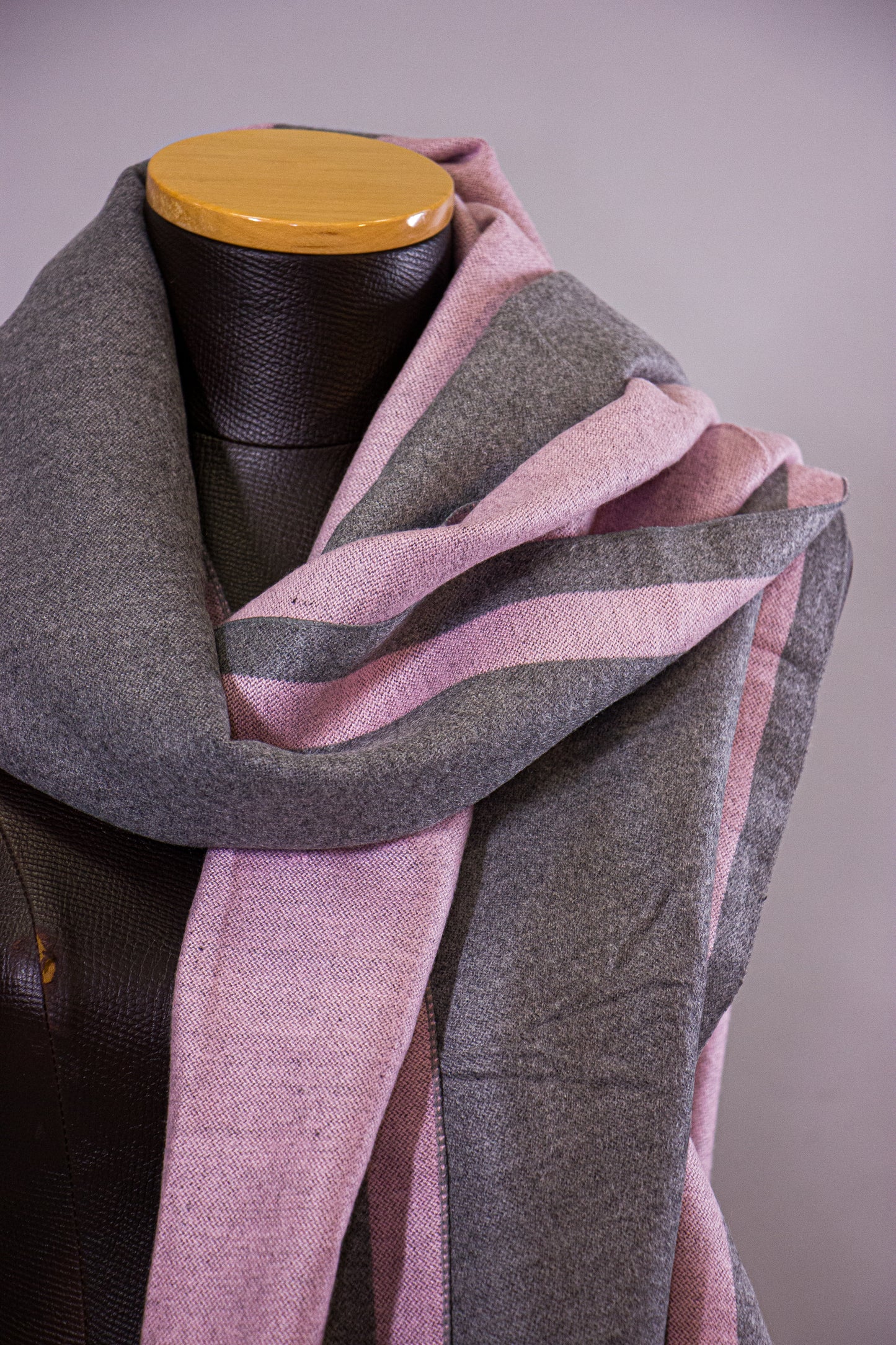 Warmy Stripe - Pink & Gray