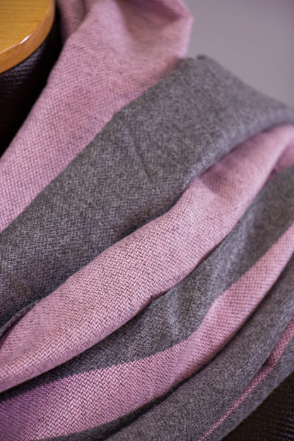 Warmy Stripe - Pink & Gray