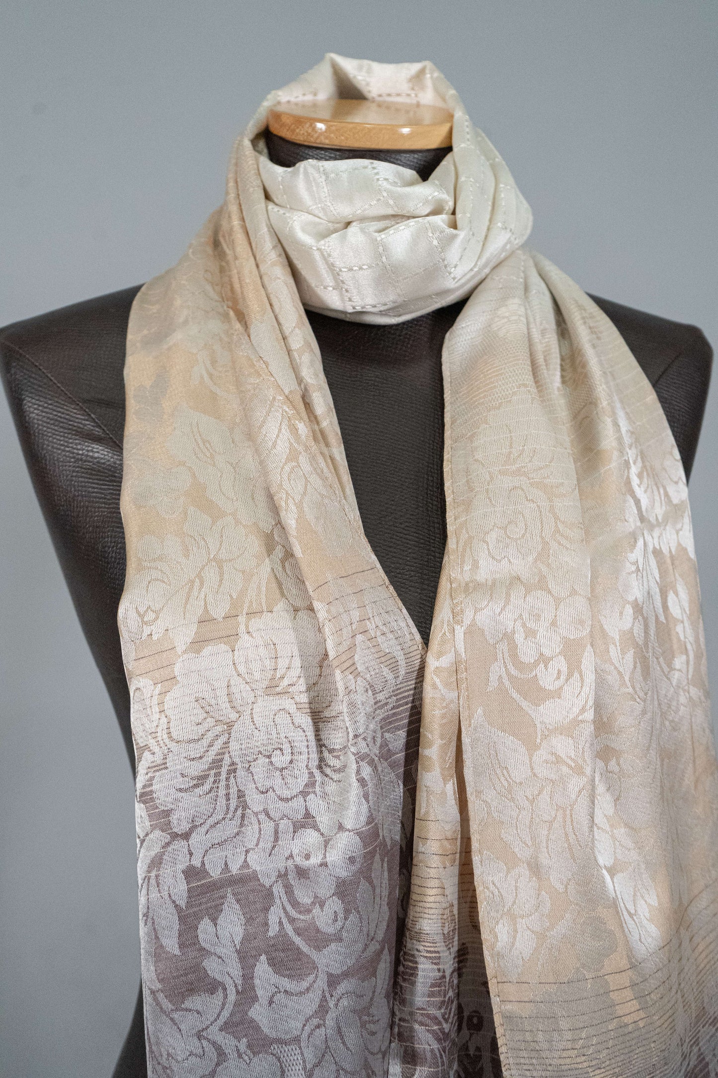 Floral - Cream & Brown